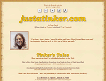 Tablet Screenshot of justatinker.com
